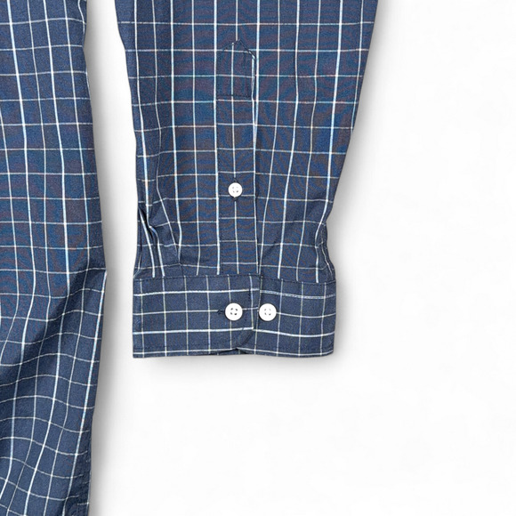 Vintage Butler University Shirt Adult EXTRA LARGE Blue Plaid Bulldog Sports 90s - Picture 7 of 9